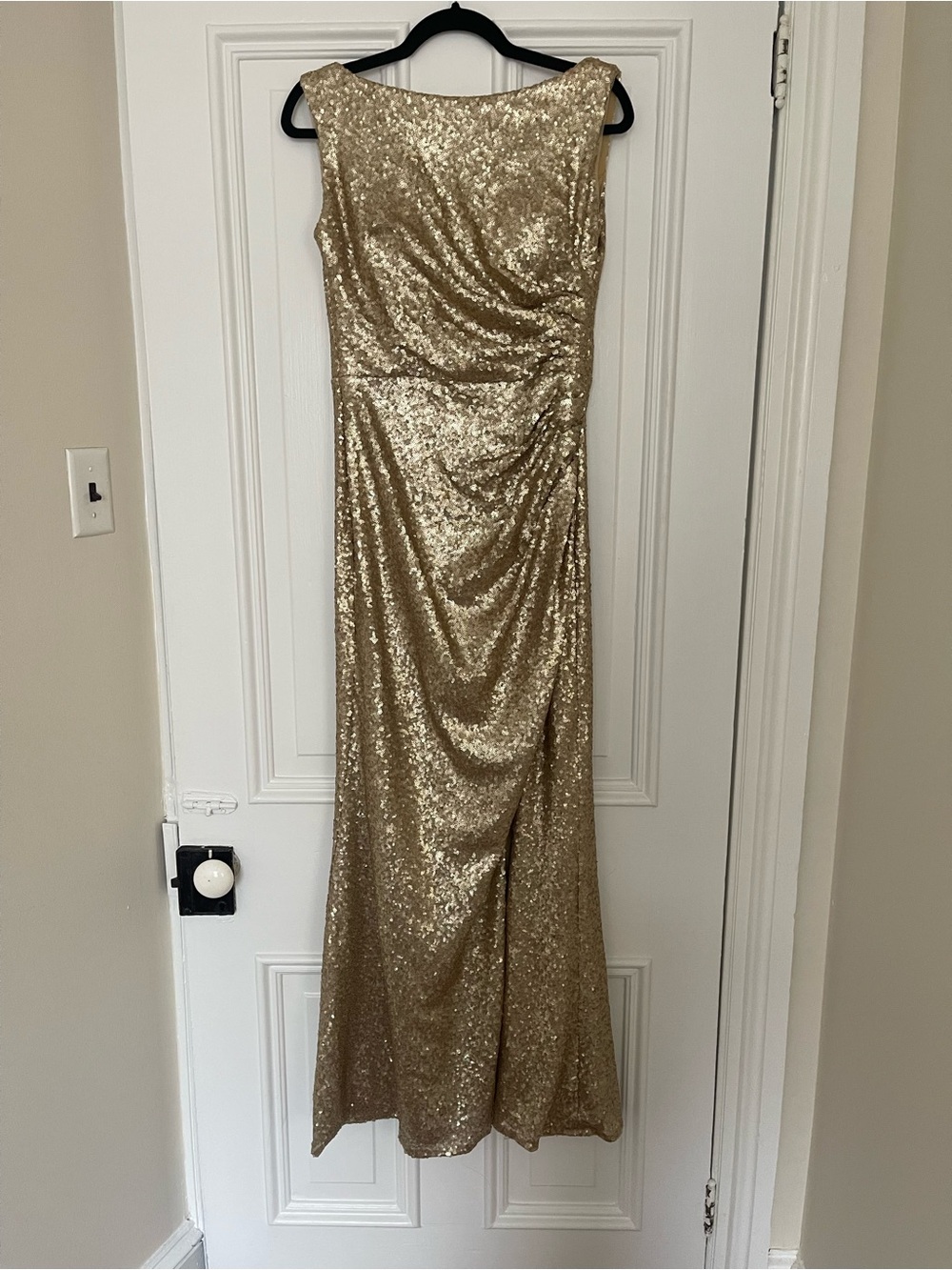 Christina Wu Gold Sequin Dress